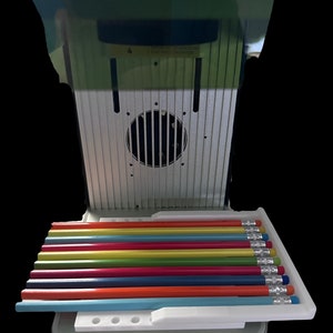 Pencil and pen holder/ universal jig for laser engraving. 3D stl print files. Digital download only.