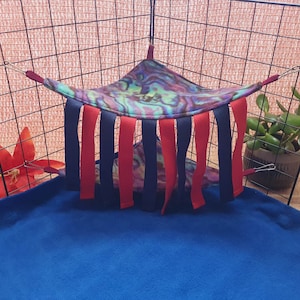 Guinea Pig Corner Hammocks INCLUDING clips and tassels Handmade