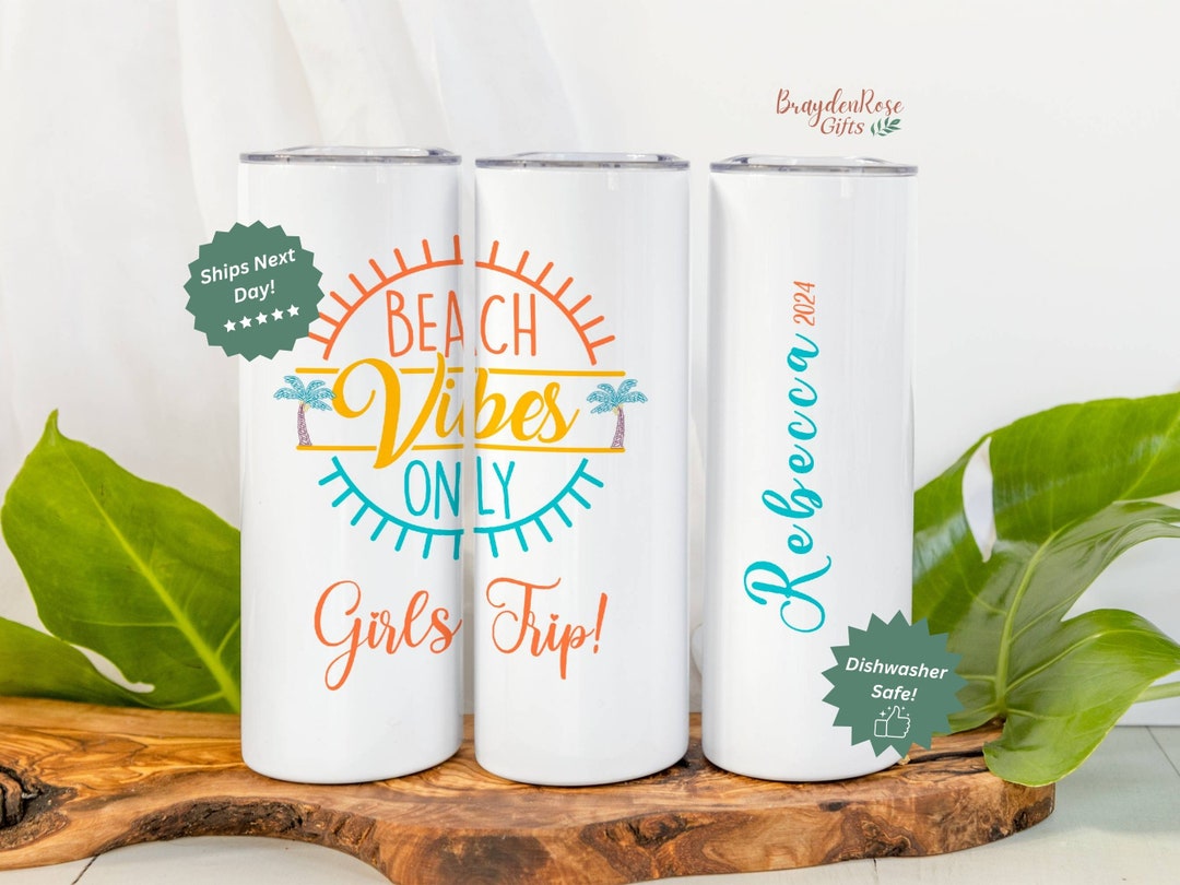 Girls Trip Tumbler Custom, Personalized Girls Vacation Tumbler, Girls ...