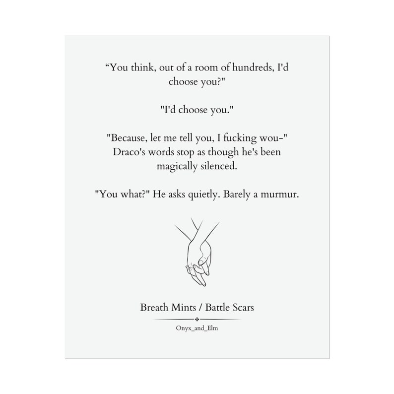 Dramione Breath Mints / Battle Scars i'd Choose Etsy