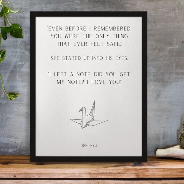 Even Before I Remembered - Manacled Senlinyu Quote Wall Art