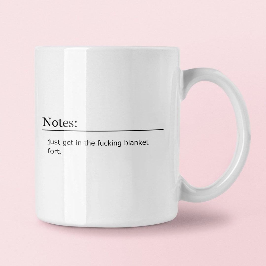 Fanfic Notes Ao3 Mug for Writers 'blanket Fort' Etsy