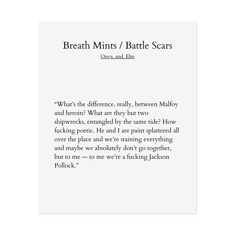 Breath Mints And Battle Scars Typeset at Caroline Obrien blog