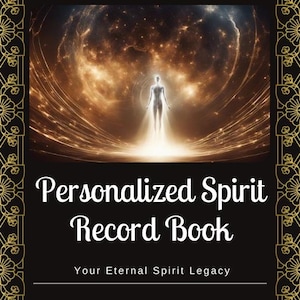 Personalized Spirit Record Book, Soul Record Prepared in 2 Weeks, Eternal Soul Legacy, Digital Delivery