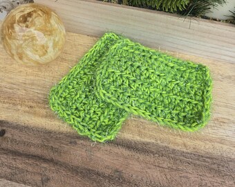 Crocheted Kitchen Scrubby Set – Cotton Polyester Dish Washers, Non-Scratch Pot Scrubber