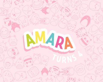 Custom squishmallow Inspired Logo  |   Digital Download