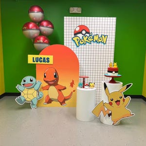Toile de fond Pokémon | Décorations de fête d'anniversaire || TÉLÉCHARGEMENT NUMÉRIQUE