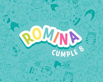 Custom squishmallow Inspired Logo  |   Digital Download