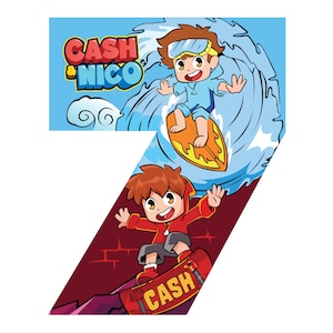 Cash & Nico PIÑATA Nr. 7, Nr. 8, Nr. 9 | Benutzerdefinierte Nummer