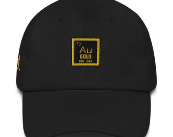 periodic table gold dad hat
