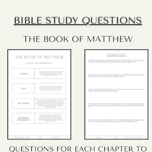 Bible Study of Matthew, Bible Study Questions, Bible Study Printable, Bible Study Guide, Bible Study Goodnotes, Bible Study Tools