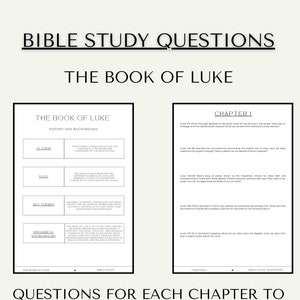 Bible Study of Luke, Bible Study Questions, Bible Study Printable, Bible Study Guide, Bible Study Goodnotes, Bible Study Tools