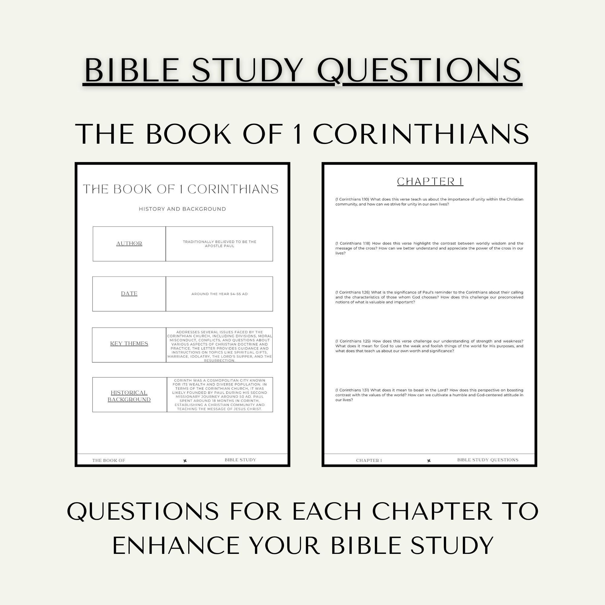 Bible　Questions　Etsy