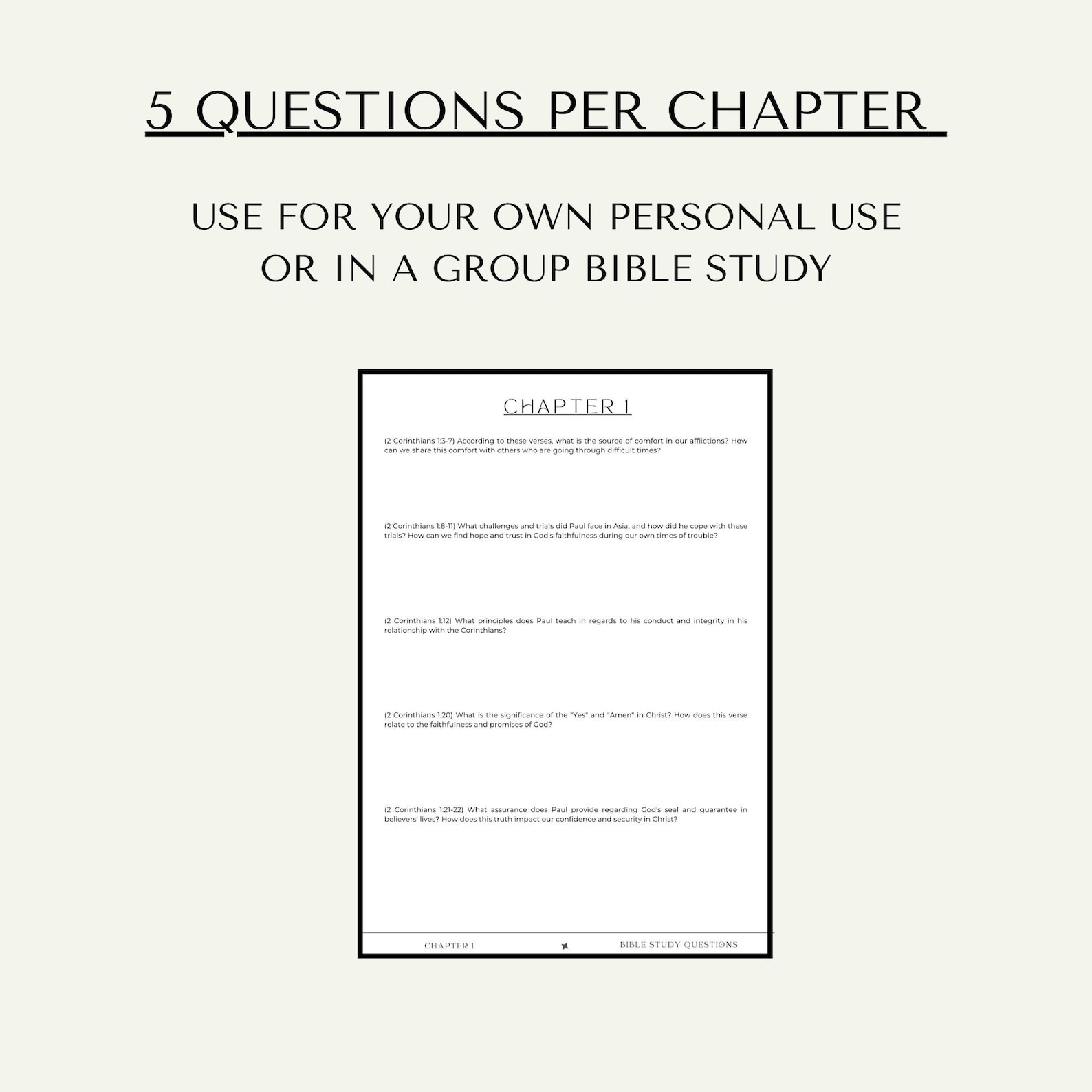 Bible Study of 2 Corinthians, Bible Study Questions, Bible Study ...