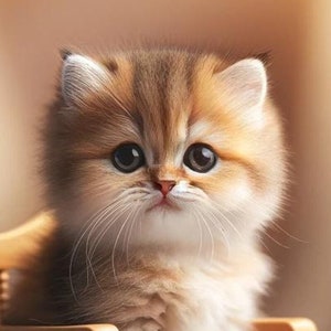 Adorable Kitten Art Print: Nursery Wall Decor, Cat Lover Gift (PDF Download)