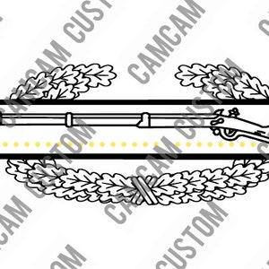 Combat Infantry Badge (vector)