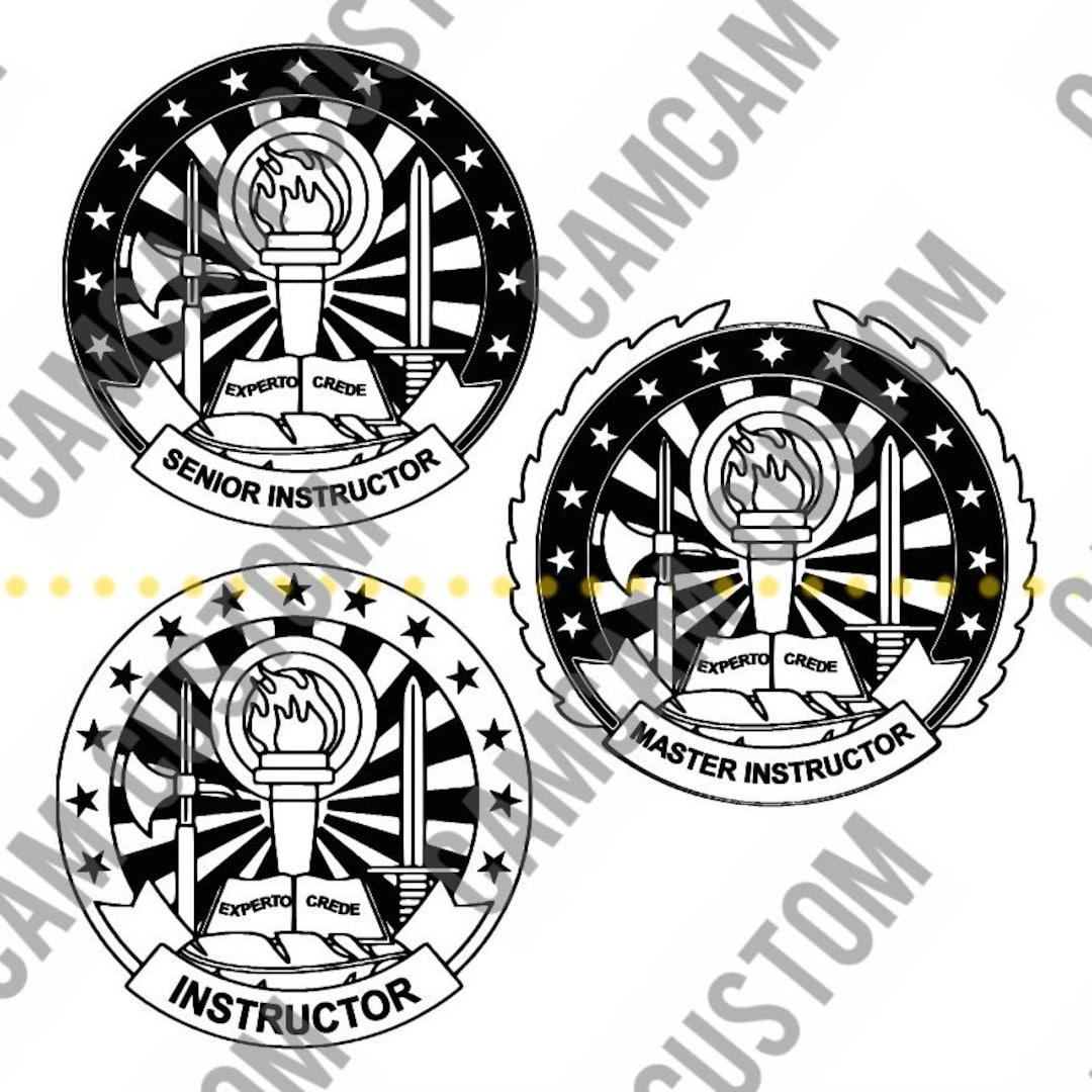 Instructor Badges vector Etsy