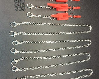 Set of 5 RC Chain Binders With Chains for 1/10th and 1/14 scale