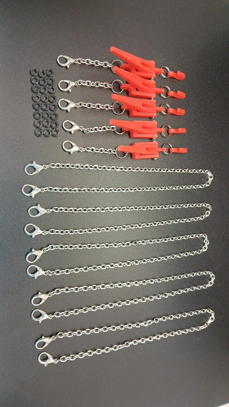 Rc Chain Set of 5 RC Chain Binders With Chains for 1/10th and 1/14 Scale - Etsy