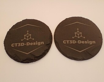 CT3D-Design Slate Coasters