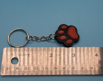 3D Printed Cat Paw Key Chain