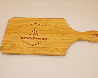 CT3D-Design laser Engraved  Bamboo Searving Tray
