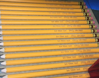 Custom Laser Etched Pencils