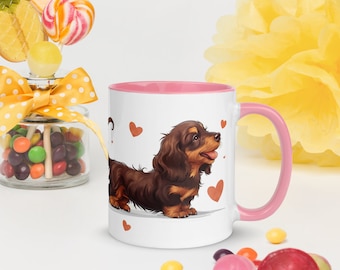 Dachshund Mug, Dachshund Coffee Cup, Dachshund Gift Idea, Gift for Dachshund Lover