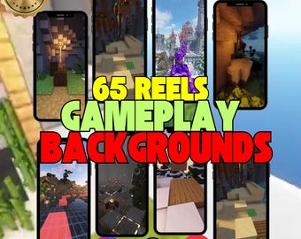 65 Gameplay Reels, Canva Background videos for Tiktok Reddit Stories Videos, Gameplay Video Pack, Faceless Marketing Clips YouTube Shorts