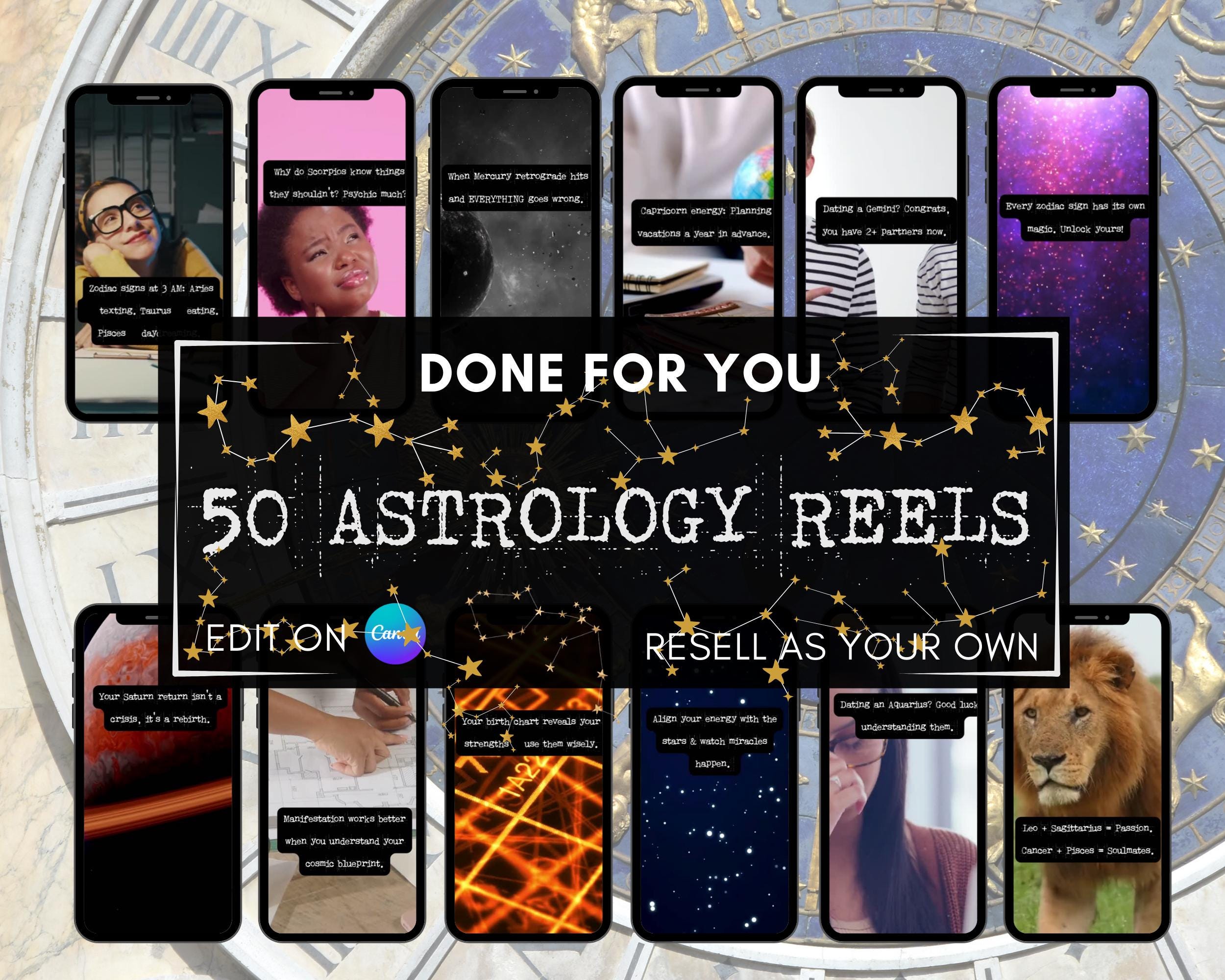 Astrologisches Reel viral drehen