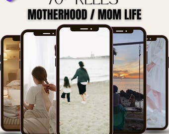 70+ Mom Motherhood Reels MRR PLR Done For You Master Resell Rights Digital Product Faceless Mom Videos Bundle DFY Instagram Tiktok Content