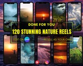 120 Stunning Nature Reels, Faceless Travel Reels PLR MRR Videos, Faceless Digital Marketing, Instagram Tiktok Reels, Master resell rights