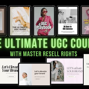 Ultimate UGC Course – PLR MRR Digital Marketing Guide for TikTok & Instagram | Master User Generated Content with Master Resell Rights