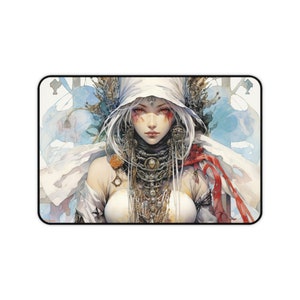 Desk Mat, Game Mat, MTG Playmat, MTG Playmat with Zones, Trading Card Game Play Mat, MTG Accessories,  Fortuneteller 4