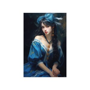 Fantasy Girl 3 - Fantasy Poster - Portrait - 12x18, 20x30, 24x36 - Museum Grade Matte Paper - by Nyobium