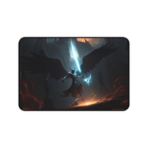 Desk Mat, Game Mat, MTG Playmat, MTG Playmat with Zones, Trading Card Game Play Mat, MTG Accessories,  Lord of Darkness