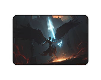 Desk Mat, Game Mat, MTG Playmat, MTG Playmat with Zones, Trading Card Game Play Mat, MTG Accessories,  Lord of Darkness