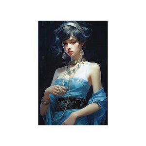 Fantasy Girl 9 - Fantasy Poster - Portrait - 12x18, 20x30, 24x36 - Museum Grade Matte Paper - by Nyobium