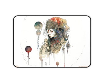 Desk Mat, Game Mat, MTG Playmat, MTG Playmat with Zones, Trading Card Game Play Mat, MTG Accessories,  Fortuneteller 5