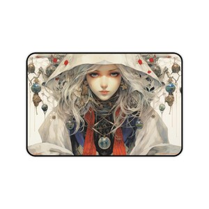 Desk Mat, Game Mat, MTG Playmat, MTG Playmat with Zones, Trading Card Game Play Mat, MTG Accessories,  Fortuneteller 3