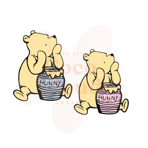 Maceta de miel clásica de Winnie Pooh Boy Girl, recorte PNG, imágenes prediseñadas de arte, fondo transparente, fiesta de cumpleaños de Baby Shower