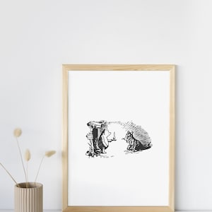 Classic 1920’s illustration Winnie the Pooh tigger PNG JPEG, Nursery Artwork Clipart, Transparent Background, Baby Shower Birthday gift