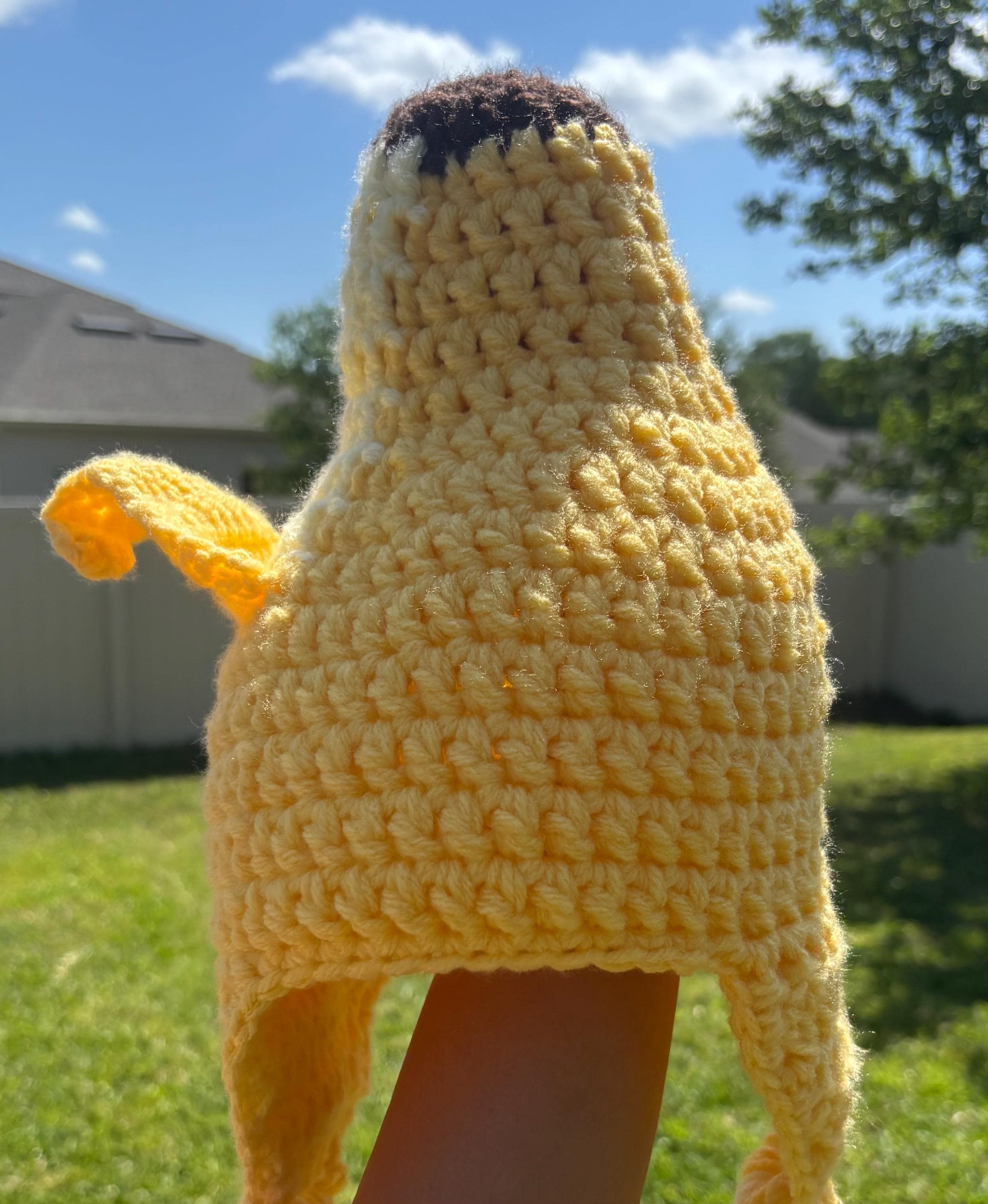 Banana Peel Gaming Character Crochet Hat - Etsy
