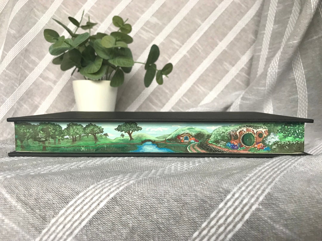 The Hobbit Book Painting Triple Foreedge in Watercolor Made to Order Etsy