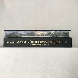 A Court of Thorns and Roses Book Painting Triple Fore-Edge in Watercolor Made to Order