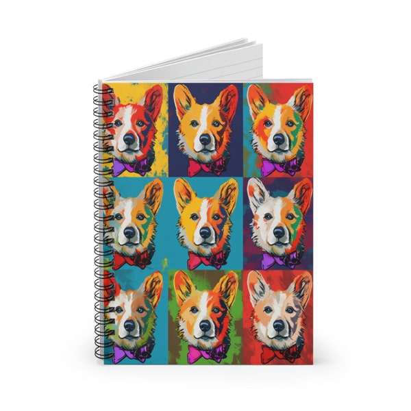 Corgi with bowtie / Cat / Cow with Sunglasses Notebooks