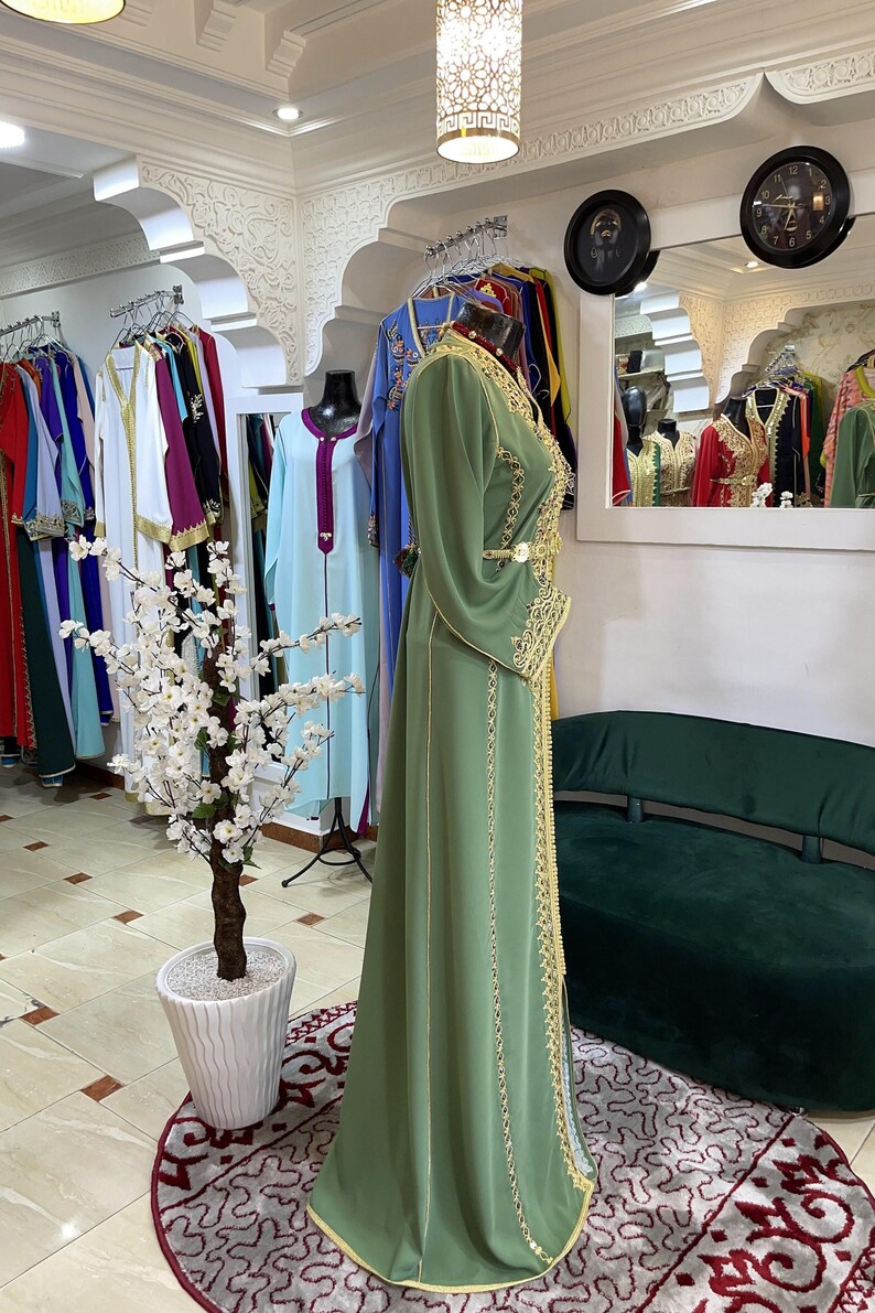 Moroccan Style Kaftan With Drapping