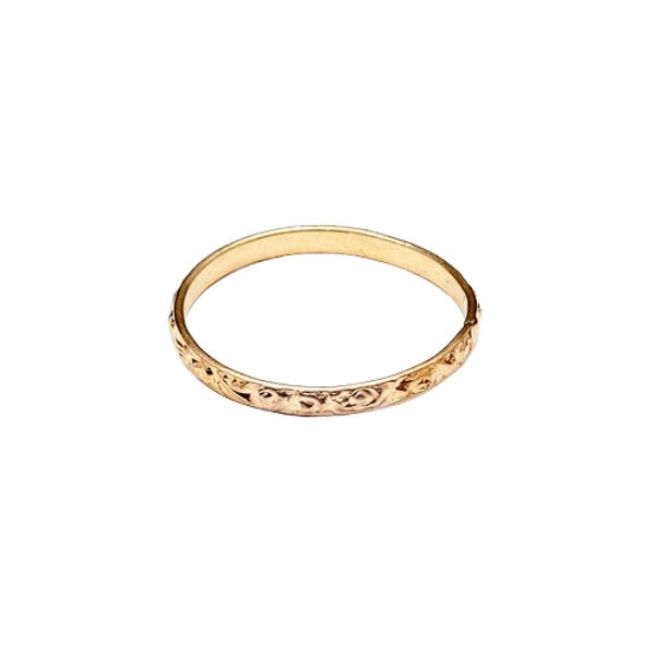 14k Gold Filled Hawaiian Toe Ring: Non-Tarnish Beaded Band