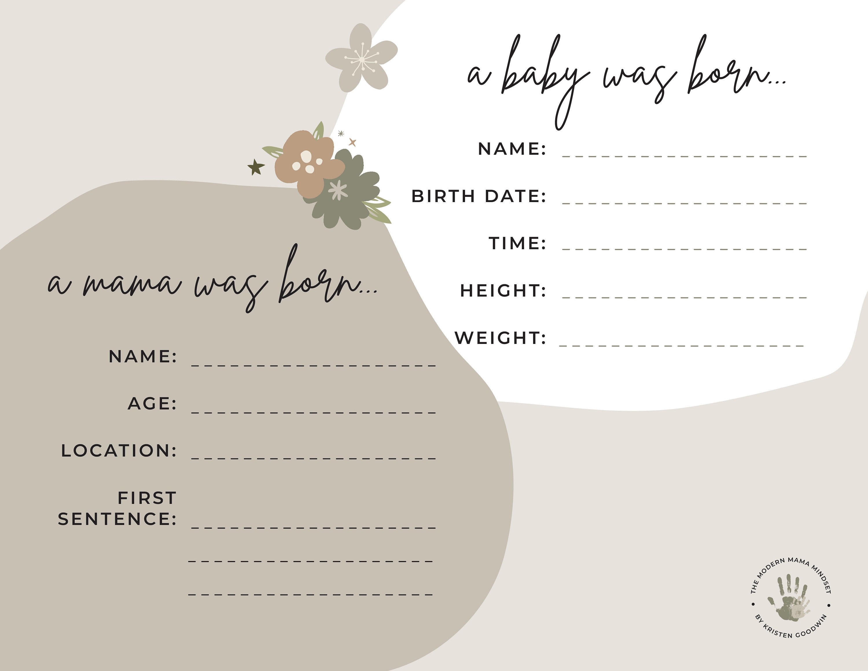 The Modern Milestones Time Capture Calendar for First Time - Etsy