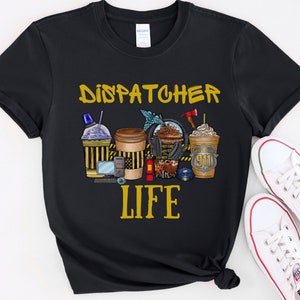 911 Dispatcher T-Shirts, Dispatcher T-shirts, Dispatcher Life Sweatshirts, Thin Gold Line Hoodie, First Responder Support Sweatshirts,